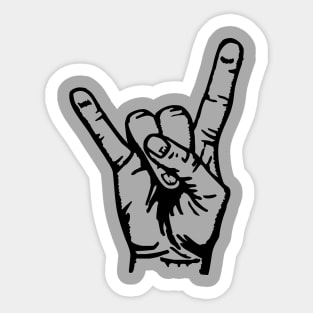 Rock Hand Sticker